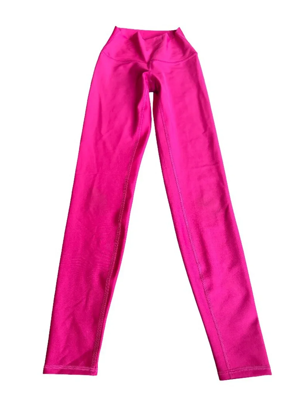 Alo Yoga High-Waisted Bright Pink Leggings Stretch Workout Everyday Size XXS